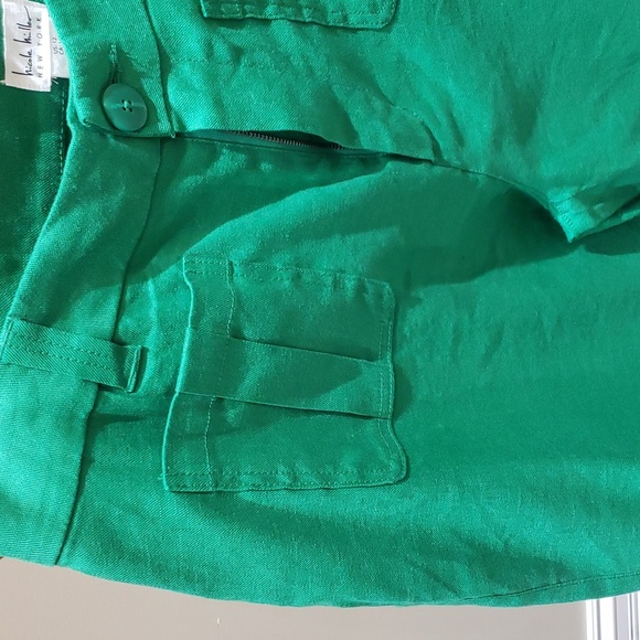 Nicole Miller Green Wide Leg Pants - Picture 7 of 11